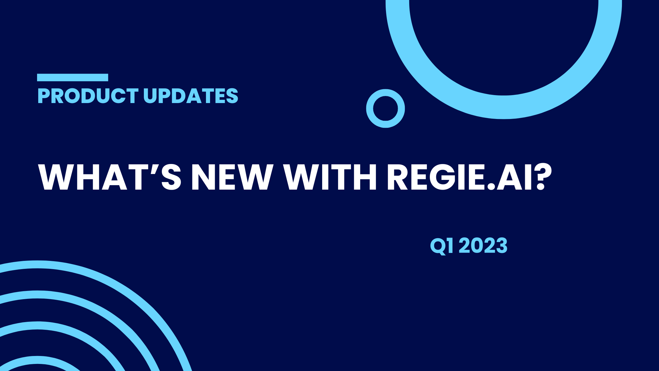 What's new with Regie.ai? Q1 2023