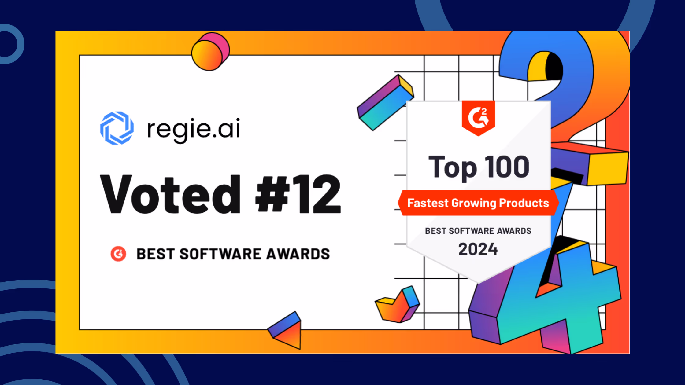 Regie.ai Ranks #12 on G2’s 2024 List