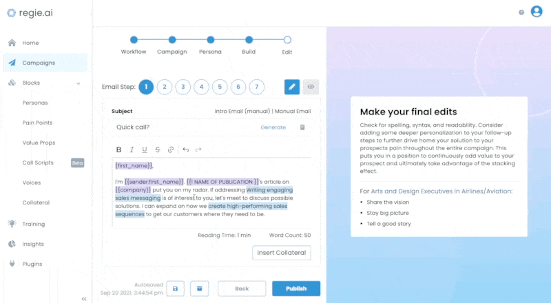 New In Regie: Upload Collateral In A Click