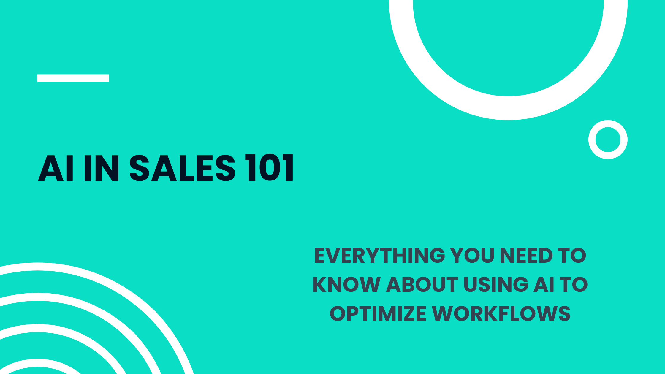AI in sales 101: Everything you need to know