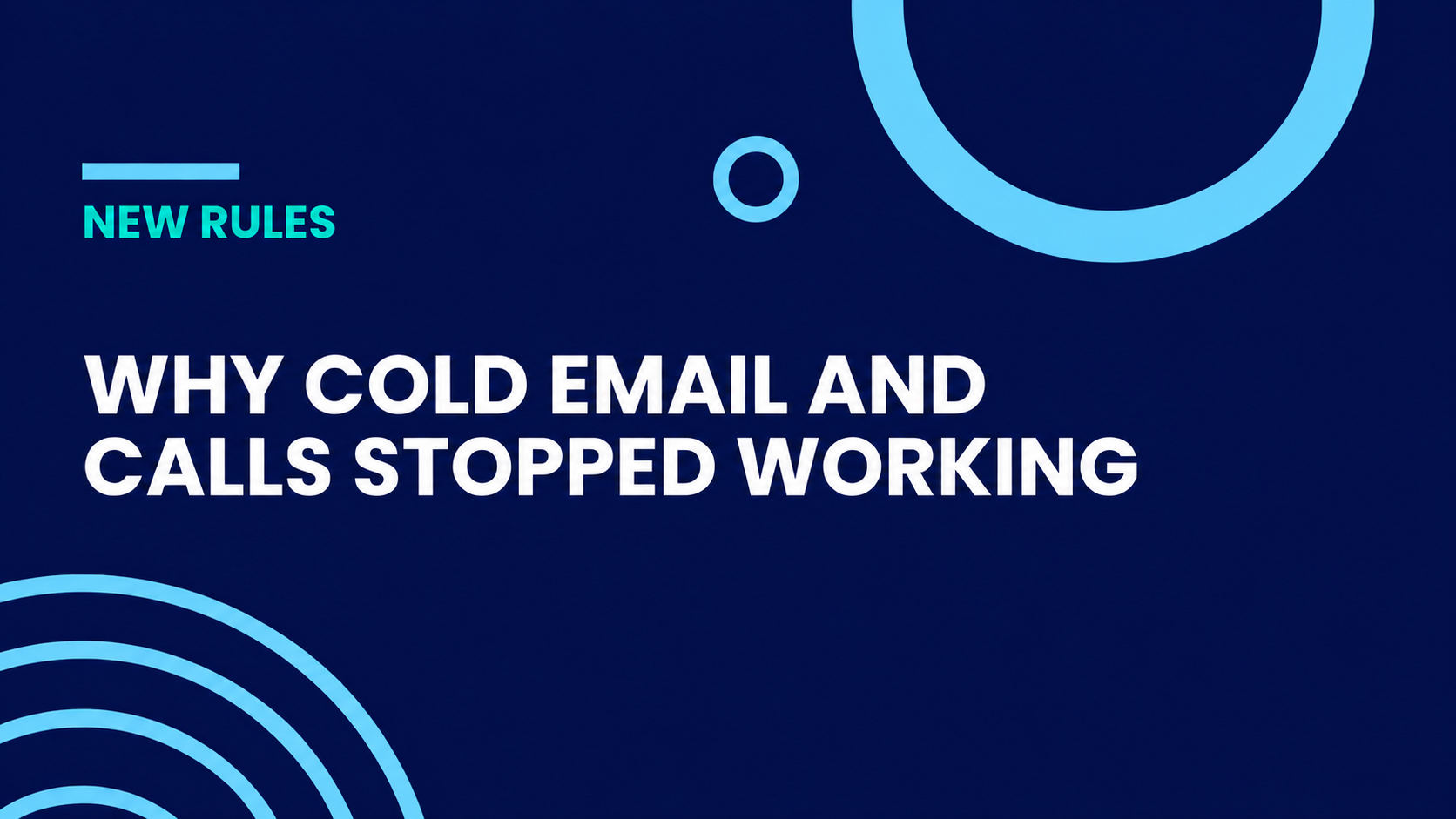 Why Cold Email and Calls Stopped Working