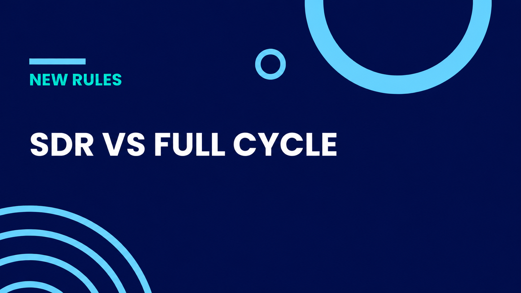 SDR vs full cycle