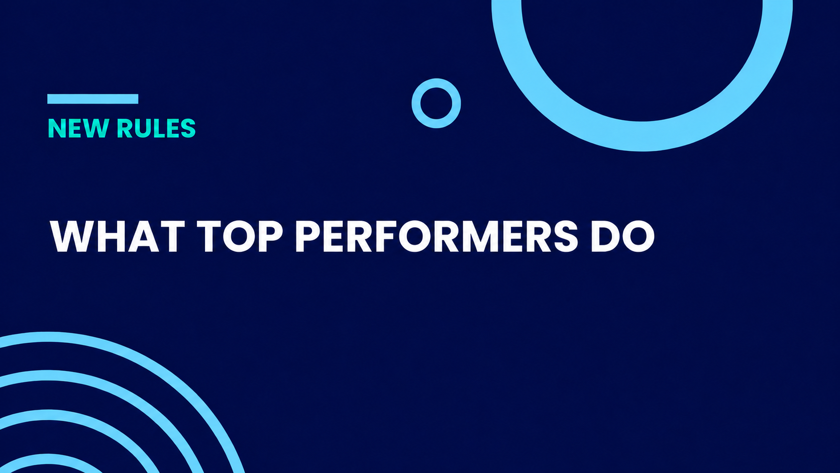 What top performers do