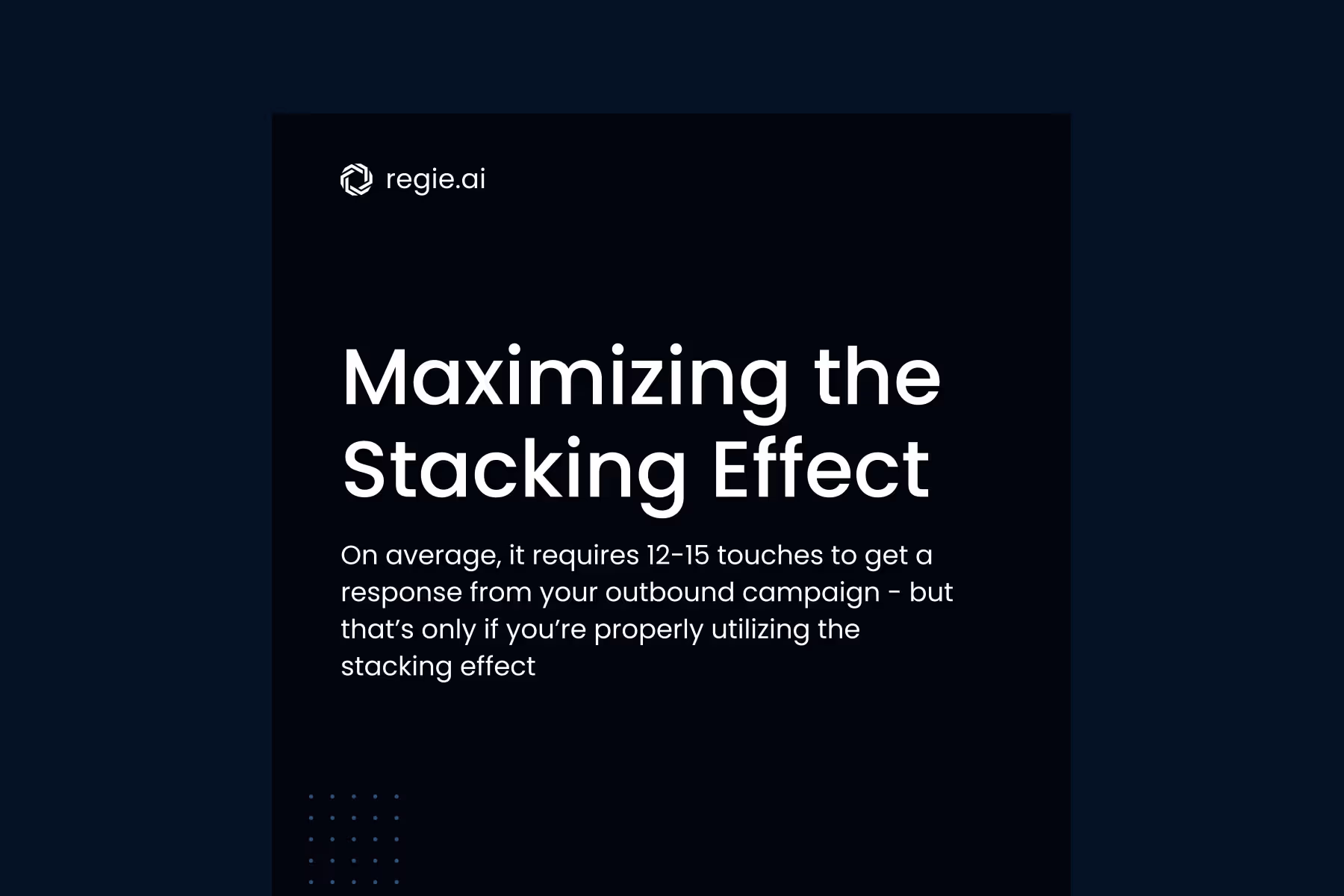Maximizing the Stacking Effect